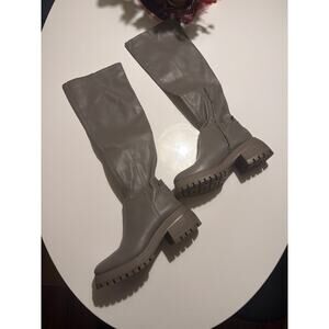 Grey knee-high/thigh boots- Franco Sarto Size 8 - brand new!